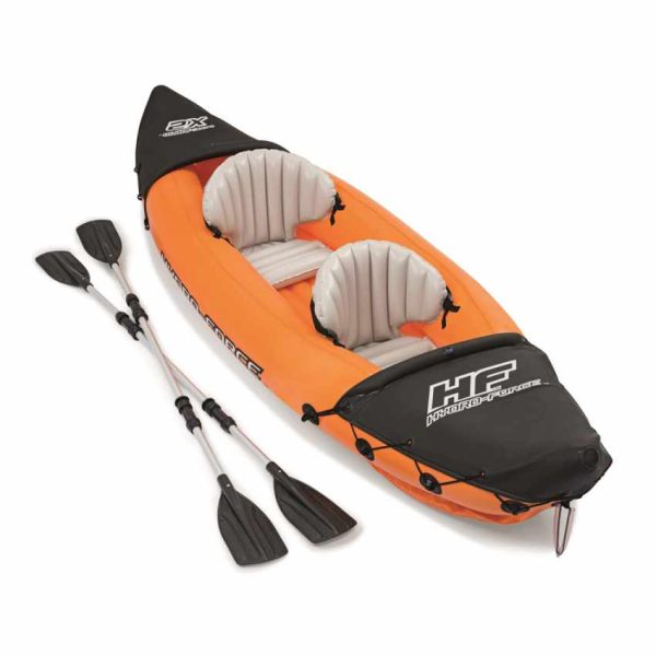 Bestway 65077 -  kayak hinchable hydro - force lite - rapid con remos 2 personas 321 x 88 x 44 cm