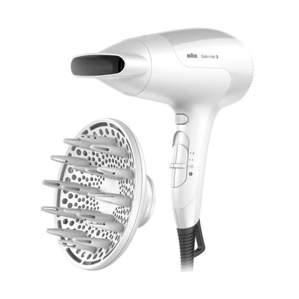 SECADOR DE PELO BRAUN 2000W IONICO + DIFUSOR