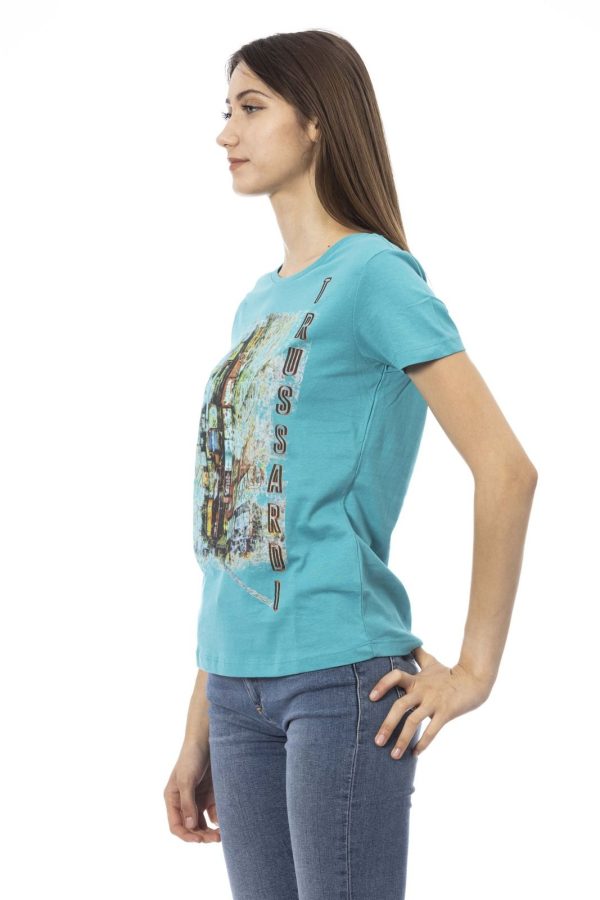 Trussardi Action Camiseta 2BT06_72Turquoise - Image 2