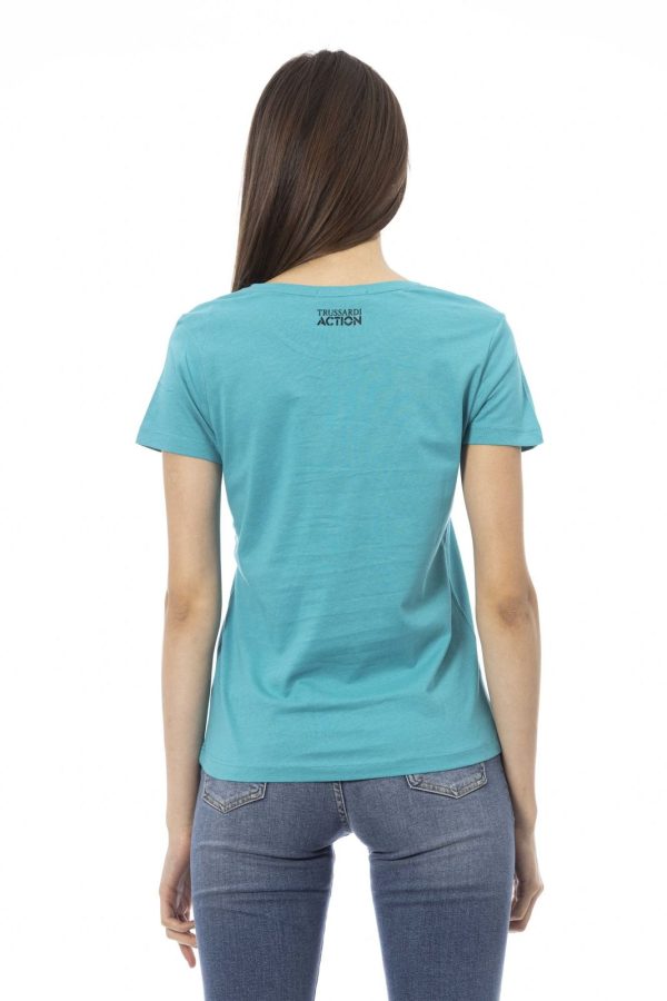 Trussardi Action Camiseta 2BT06_72Turquoise - Image 3