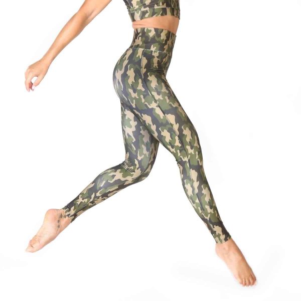 Bodyboo Leggings BB23956_Camo-Green