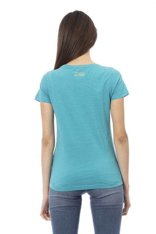 Trussardi Action Camiseta 2BT20_165Turquoise - Image 3