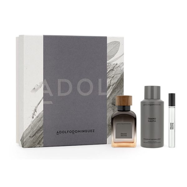 Adolfo Dominguez Ebano Salvia Eau De Parfum Spray 120ml Christmas Set