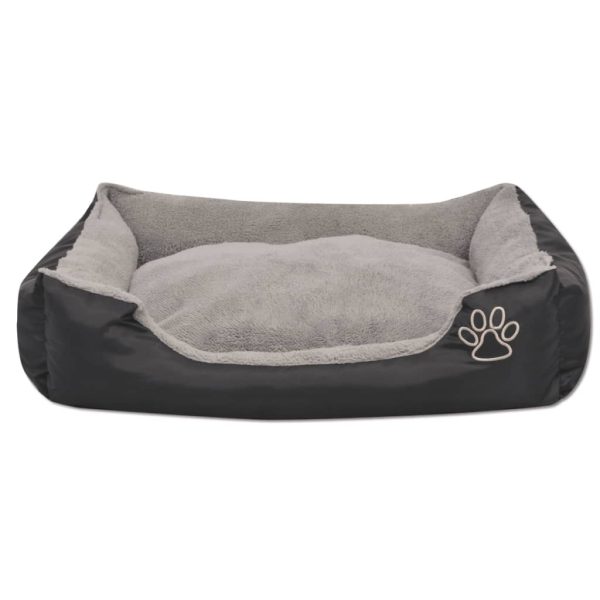 Cama para cães com almofada acolchoada tamanho XL preto - Image 3