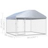 Canil de exterior com telhado 200x200x135 cm - Image 5