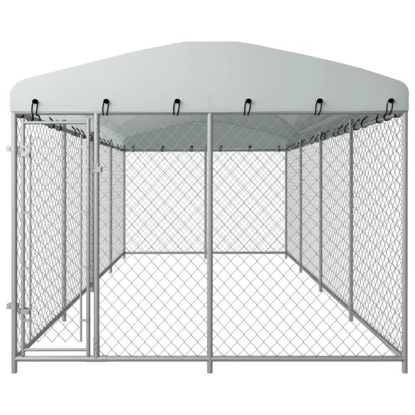 Canil de exterior com telhado 8x4x2,3 m - Image 2