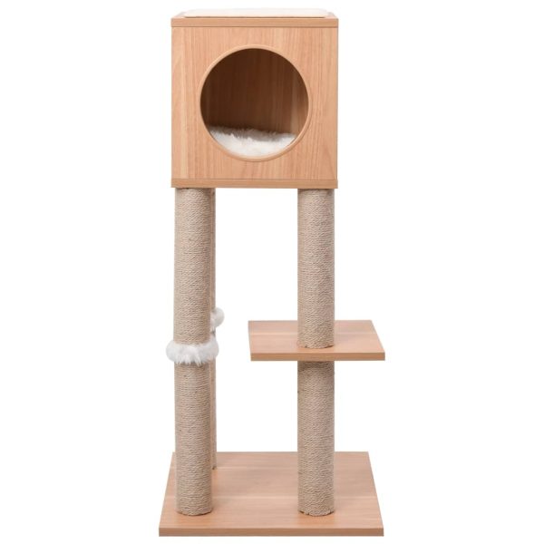 Árvore para gatos com tapete arranhador sisal 90 cm - Image 3