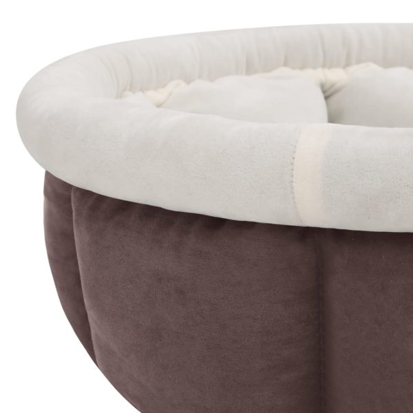 Cama para cães 59x59x24 cm castanho - Image 5