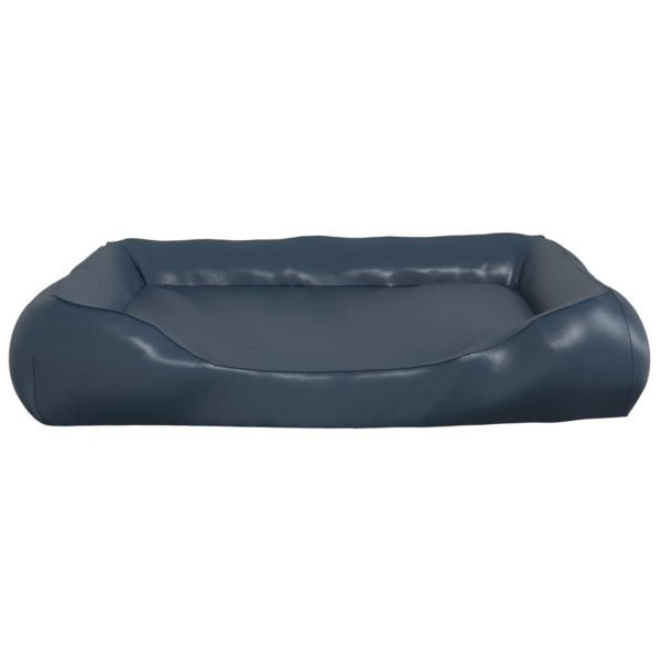 Cama para cães 80x68x23 cm couro artificial azul-escuro - Image 4