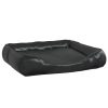 Cama para cães 80x68x23 cm couro artificial preto - Image 2