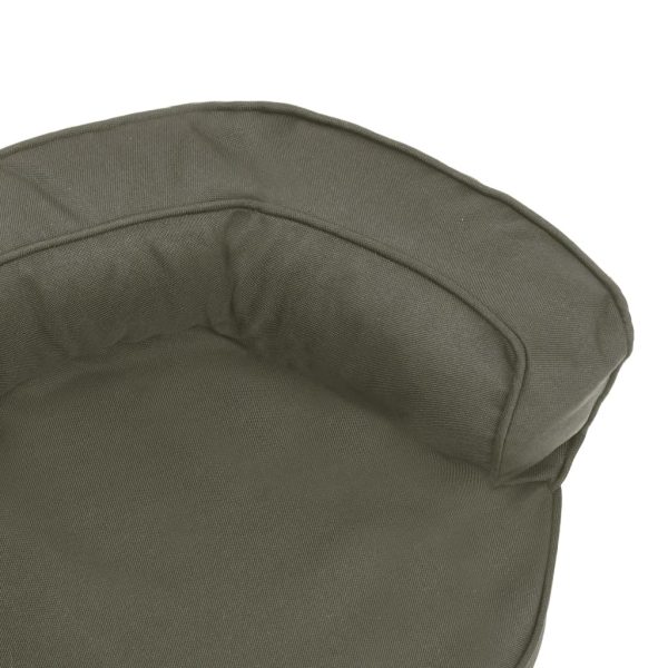 Cama para cães ergonómica 60x42cm aspeto linho cinzento-escuro - Image 6