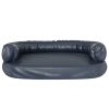 Cama p/ cães em espuma ergonómico 88x65cm couro artificial azul - Image 4