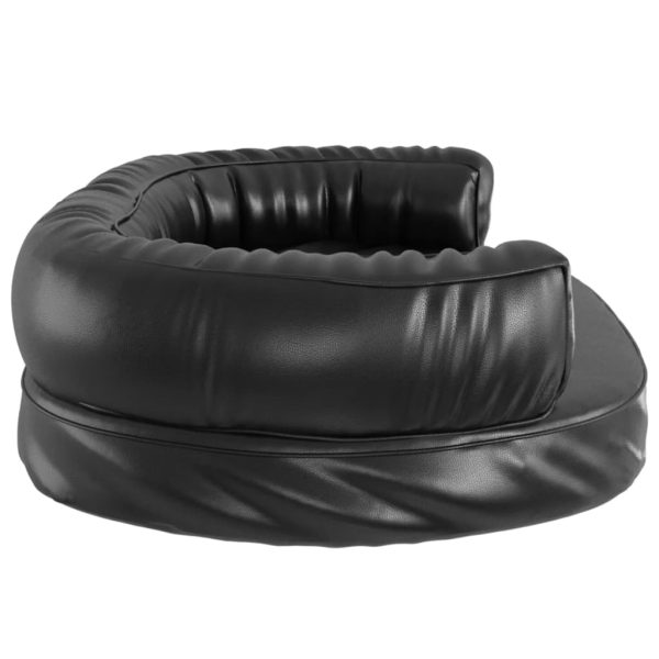 Cama p/ cães espuma ergonómico 75x53 cm couro artificial preto - Image 5