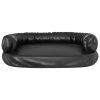 Cama p/ cães espuma ergonómico 88x65 cm couro artificial preto - Image 4