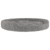 Cama para cães 90x70x23 cm pelúcia cinzento - Image 2
