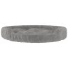 Cama para cães 90x70x23 cm pelúcia cinzento - Image 4