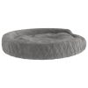 Cama para cães 90x70x23 cm pelúcia cinzento - Image 5