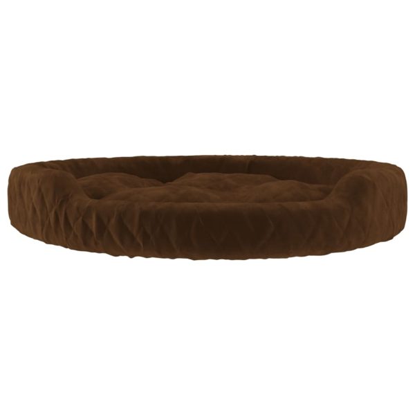 Cama para cães 70x55x23 cm pelúcia castanho - Image 4