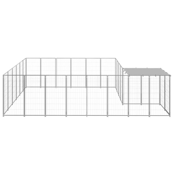 Canil 12,1 m² aço prateado - Image 3