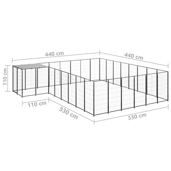 Canil 15,73 m² aço preto - Image 6