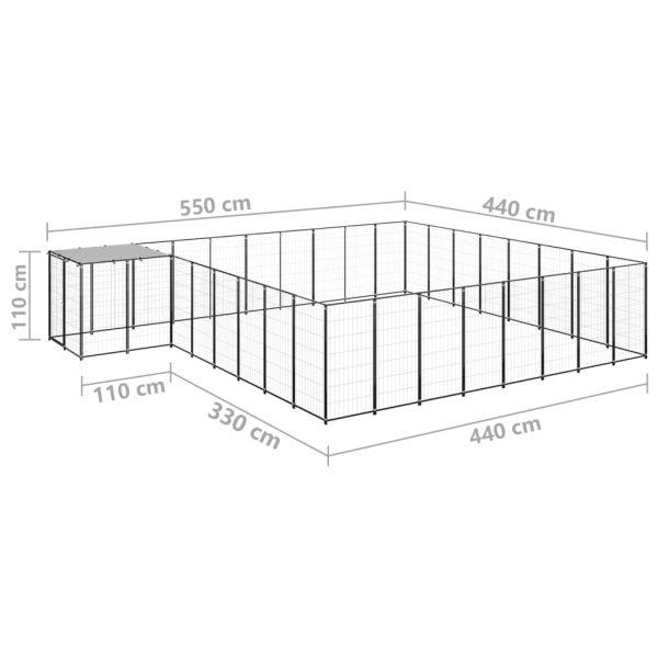 Canil 20,57 m² aço preto - Image 6