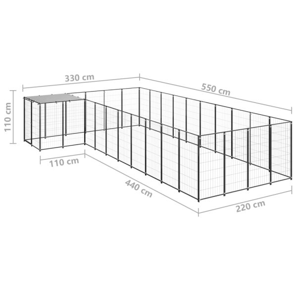 Canil 13,31 m² aço preto - Image 6