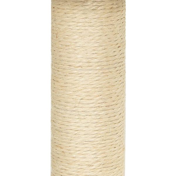 Árvore para gatos c/ postes arranhadores sisal 155 cm cor creme - Image 8