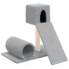 Árvore p/ gatos c/ poste arranhador sisal 59 cm cinzento-claro - Image 2