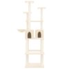 Árvore p/ gatos c/ postes arranhadores sisal 167 cm cor creme - Image 3