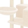 Árvore p/ gatos c/ postes arranhadores sisal 167 cm cor creme - Image 6