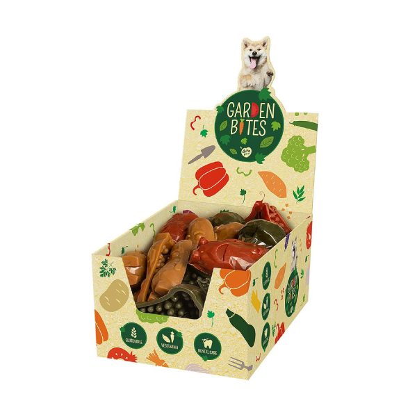 DUVO GARDEN BITES VEGGIE FRIENDS (CAJA T-L 11 CM 90 GR ( 18 UNI ))