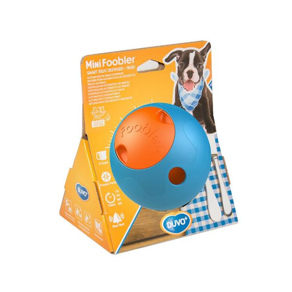 DUVO BOLA FOOBLER AZUL CON TEMPORIZADOR (15 CM)