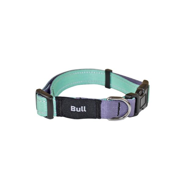 BULL COLLAR REFLECTANTE AQUA (T-1 20-35 x 1,5 CM)