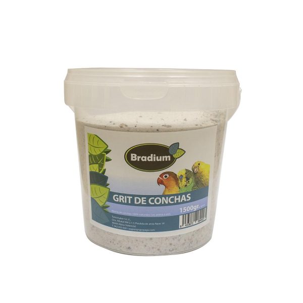 BRADIUM GRIT DE CONCHAS PARA AVES BOTE 1500 gr. aprox.