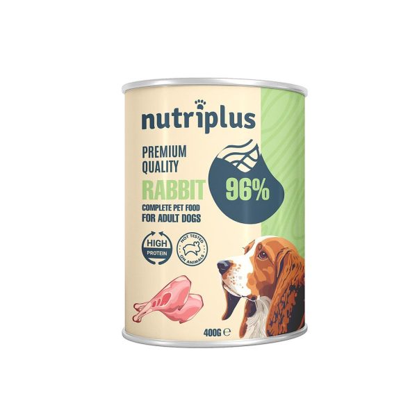 NUTRIPLUS PERROS COMIDA HUMEDA CONEJO 400 GR