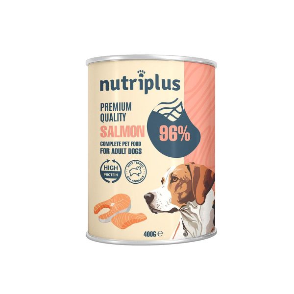 NUTRIPLUS PERROS COMIDA HUMEDA SALMON 400 GR