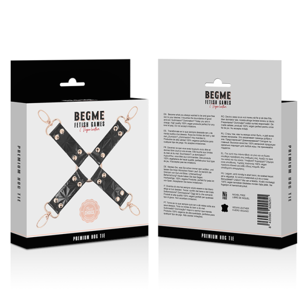 BEGME - BLACK EDITION HOG TIE DE COURO VEGANO - Image 5