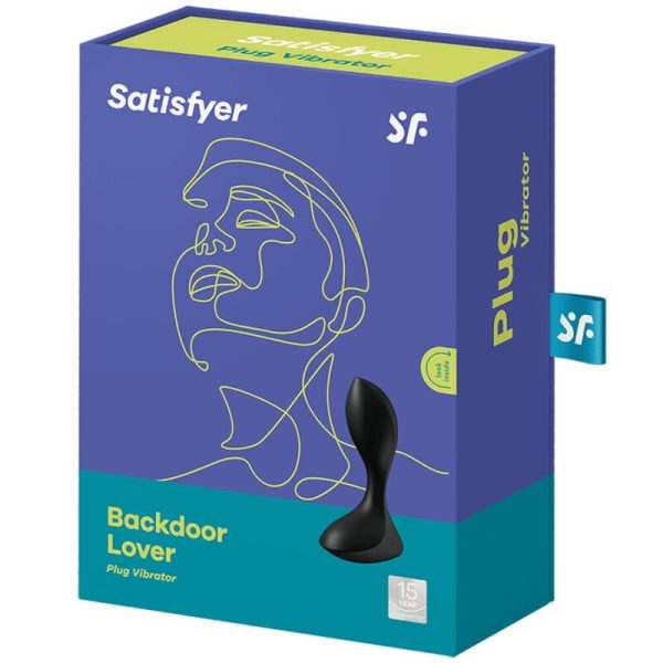 SATISFYER BACKDOOR LOVER VIBRATING PLUG - PRETO - Image 4