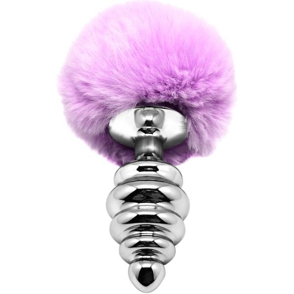 ALIVE - PLUG DE PRAZER ANAL ESPIRAL METAL FLUFFY VIOLETA TAMANHO L - Image 2