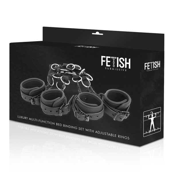 FETISH SUBMISSIVE - CONJUNTO DE LAÇOS DE CAMA DE LUXO COM FORRO DE NOPRENE - Image 10