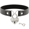 COQUETTE CHIC DESIRE - COLAR DE COURO VEGANO COM ACESSÓRIO DE CORAÇÃO COM CHAVE - Image 3