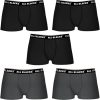 LOTE DE 5 BOXER ALL BLACKS COLOR NEGRO 100% ALGODÓN Y GRIS 65%POLIÉSTER 35%ALGODÓN