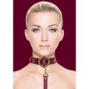 OUCH HALO - COLLAR WITH LEASH - BURDEOS