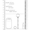 URETHRAL SOUNDING - RIBBED PLUG WITH RING - Image 3