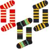 SET 3 PARES STRIPE MULTICOLORES