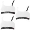 L 3X SUJETADOR DEPORTIVO DE ALGODÓN FILA COLOR BLANCO