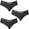 L BRAGUITA DEPORTIVA DE ALGODÓN FILA COLOR NEGRO
