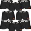 SET DE 8 CALZONCILLOS BÓXER KTM NEGRO