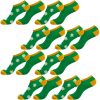 SET DE 8 PARES DE CALCETINES TOBILLEROS EN MODELOS VARIADOS, EN ALGODÓN