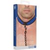 OUCH PUPPY PLAY - NEOPRENE COLLAR WITH LEASH - AZUL - Image 2